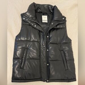 Vegan leather Abercrombie vest